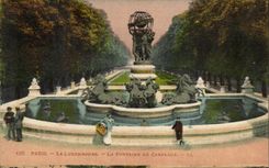 Paris CPA Luxembourg the fountain the carpeaux one