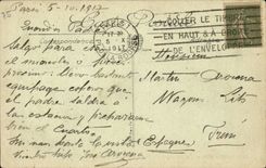 Paris CPA the Madeleine and the Royal street