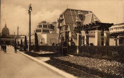 Paris CPA Exposition des Arts decoratifs Paris 1925 Pavillons de Mulhouse et St Etienne de Lyon 