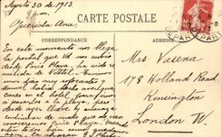 Paris CPA the street Soufflot and the Pantheon