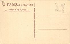 Paris CPA La Seine au quai de Bethune 