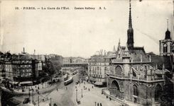 Paris CPA Train station of the east
