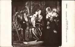 CPA Musee du Louvre Paris Caliari Sainte Famille Veronese