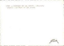 Falls of Jonte CPSM Meyrueis the bridge of six black poplars