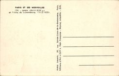 Paris CPA Garden and palate of Luxembourg