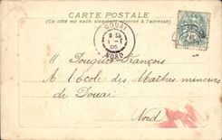 CPA Fantaisie Pot de fleur ( en relief )