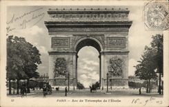 Paris CPA Arc de triomphe de l'etoile
