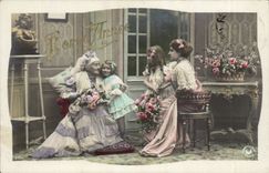 CPA Fantasy Children and large mother