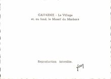 CPSM Gavarnie the village and at the bottom solid mass of MArbore