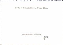 CPSM Road of Gavarnie great chaos