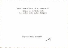 CPSM Saint Bertrand de Comminges Chorus der Kathedralestalle und des Organs umkleiden Organ