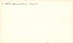 CPSM Pau der Schlossunterhalt und -front ist