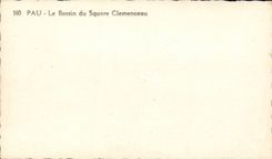 CPSM Pau das Bassin des Clemenceau allgemeinen Gartens