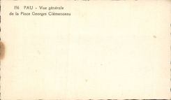 CPSM Pau Ansicht des Clemenceau Platzes