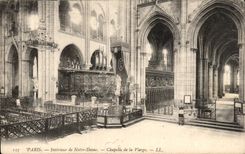 Paris CPA Interieur de Notre Dame Chapelle de la vierge