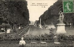 Paris CPA the avenue of the observatory