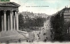 Paris CPA Boulevard of the Madeleine