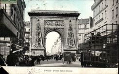 Paris CPA Gate Saint Denis