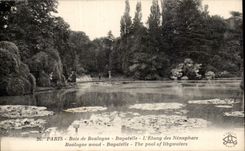 Paris CPA Bois de Boulogne Bagatelle Etang des nenuphars
