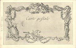 CPA Fantaisie Les chefs d'oeuvre de l'art du 18eme Comediens Francois Watteau Liotard