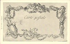 CPA Fantaisie Les chefs d'oeuvre de l'art du 18eme L'amante inquiete Watteau Aveline