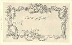 CPA Fantaisie Les chefs d'oeuvre de l'art du 18eme L'eplucheuse de salade Jeaurat Beauvarlet