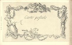 CPA Fantaisie Les chefs d'oeuvre de l'art du 18eme Les amours champetres Baudouin Choffard