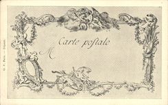 CPA Fantaisie Les chefs d'oeuvre de l'art du 18eme Les amants surpris Baudouin Choffard