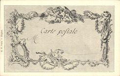 CPA Fantaisie Les chefs d'oeuvre de l'art du 18eme le danger du tete a tete Baudouin Simonet