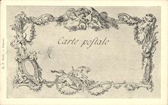 CPA Fantaisie Les chefs d'oeuvre de l'art du 18eme le chemin de la fortune Baudouin Voyez Violon Musique