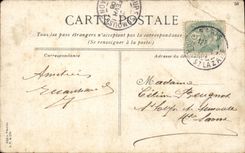 Paris CPA Le louvre et le monument de Gambetta