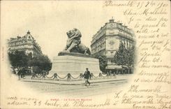 Paris CPA the lion of Belfort