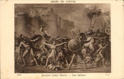 CPA Musee du Louvre David Les SAbines