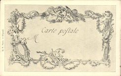 CPA Fantaisie Les chefs d'oeuvre de l'art du 18eme Le chanteur de cantiques Cochin 