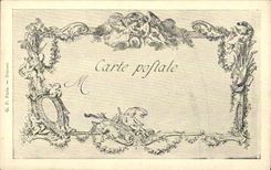 CPA Fantaisie Les chefs d'oeuvre de l'art du 18eme On y va a deux Lawrence De launay