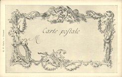 CPA Fantaisie Les chefs d'oeuvre de l'art du 18eme Ecole de danse Lawrence Dequevauviller