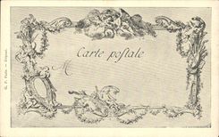 CPA Fantaisie Les chefs d'oeuvre de l'art du 18eme Bacchus et Ariane Cochin De launay