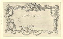 CPA Fantaisie Les chefs d'oeuvre de l'art du 18eme Le chateau de cartes Cochin Dupuis