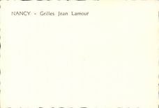 CPM Nancy GRilles Jean Lamour