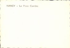CPM Nancy La place CArriere