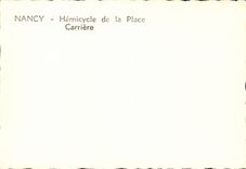 CPM Nancy Hemicycle de la place CArriere