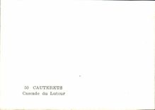 MODERNE KARTE Cauterets Kaskaden von Lutour