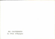 MODERNE KARTE Cauterets die Brucke von Spanien