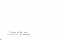 MODERNE KARTE Cauterets Strasse von Pierrefitte die Schnecke