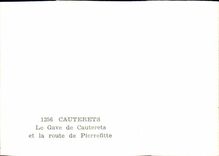 MODERNE KARTE Cauterets gab und die Strasse von Pierrefitte