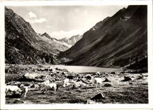 MODERNE KARTE Cauterets der See Gaube und Vignemale