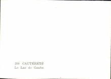 MODERNE KARTE Cauterets der See Gaube