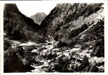 MODERNE KARTE Cauterets die thermischen Bader ddes liess uns mit dem Brucke Str-Retter verkratzen und mit Railliere voll reiben