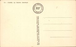 Paris cPA Saint Chapelle