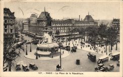 Paris CPA Places Republic